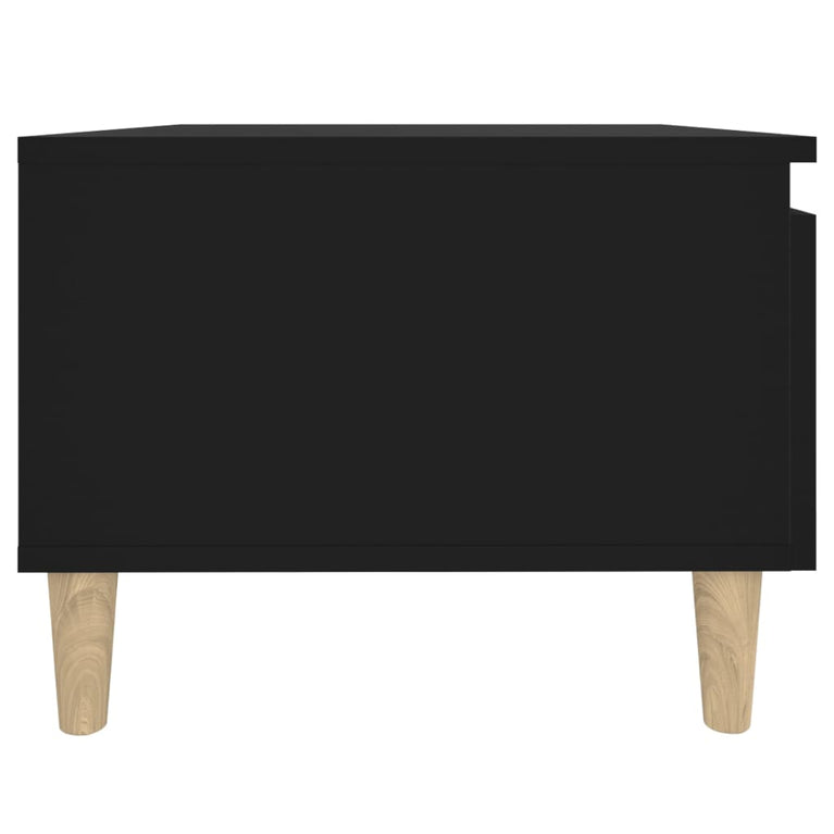 Bijzettafel 50x46x35 cm bewerkt hout zwart MeubelReus
