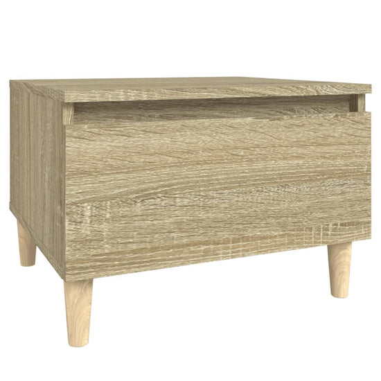Bijzettafel 50x46x35 cm bewerkt hout sonoma eikenkleurig MeubelReus