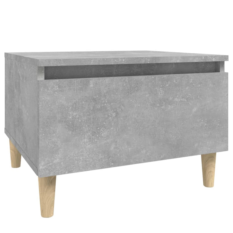 Bijzettafel 50x46x35 cm bewerkt hout betongrijs MeubelReus