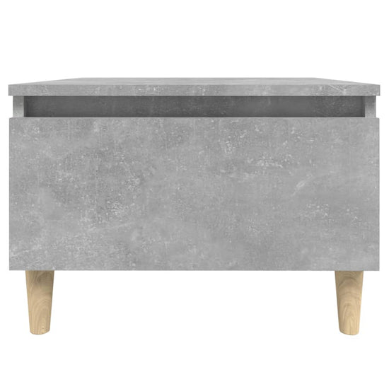 Bijzettafel 50x46x35 cm bewerkt hout betongrijs MeubelReus