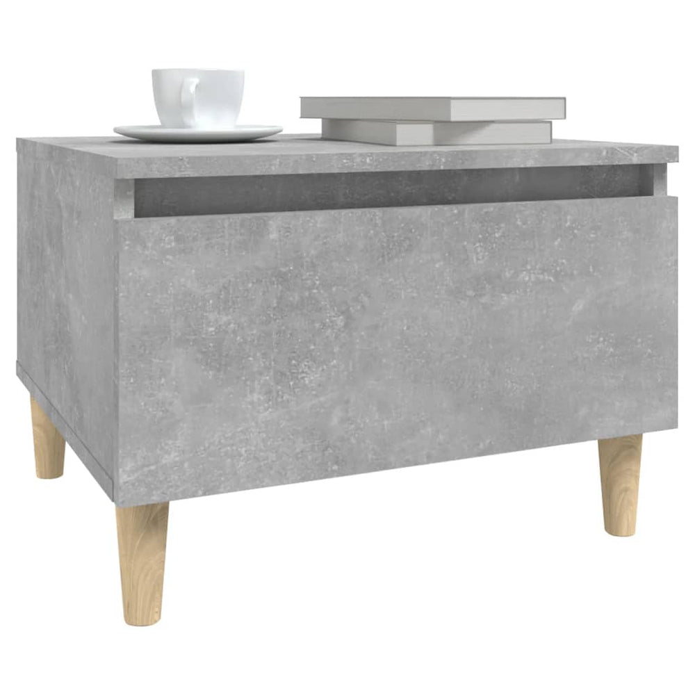 Bijzettafels 2 st 50x46x35 cm bewerkt hout betongrijs MeubelReus