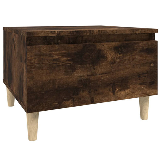 Bijzettafels 2 st 50x46x35 cm bewerkt hout gerookt eikenkleurig MeubelReus