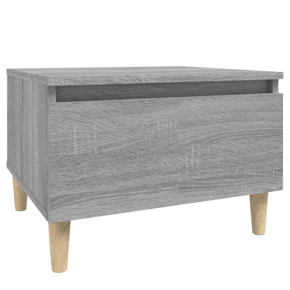 Bijzettafel 50x46x35 cm bewerkt hout grijs sonoma eikenkleurig MeubelReus