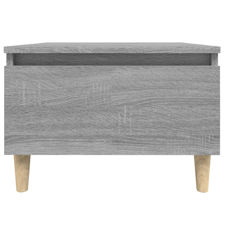Bijzettafel 50x46x35 cm bewerkt hout grijs sonoma eikenkleurig MeubelReus