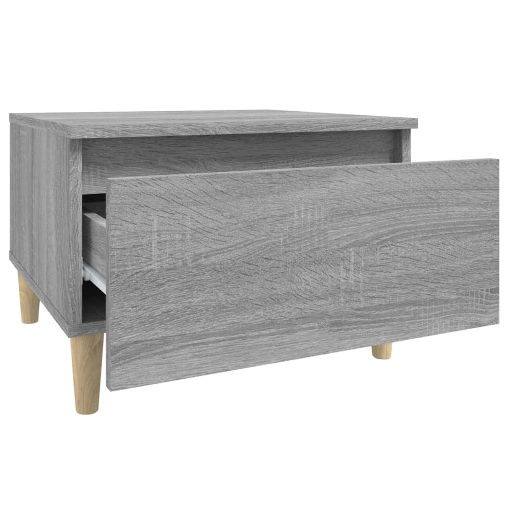 Bijzettafel 50x46x35 cm bewerkt hout grijs sonoma eikenkleurig MeubelReus