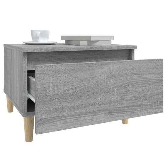 Bijzettafels 2 st 50x46x35 cm bewerkt hout grijs sonoma eiken MeubelReus