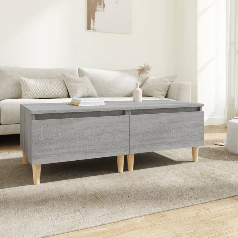 Bijzettafels 2 st 50x46x35 cm bewerkt hout grijs sonoma eiken MeubelReus
