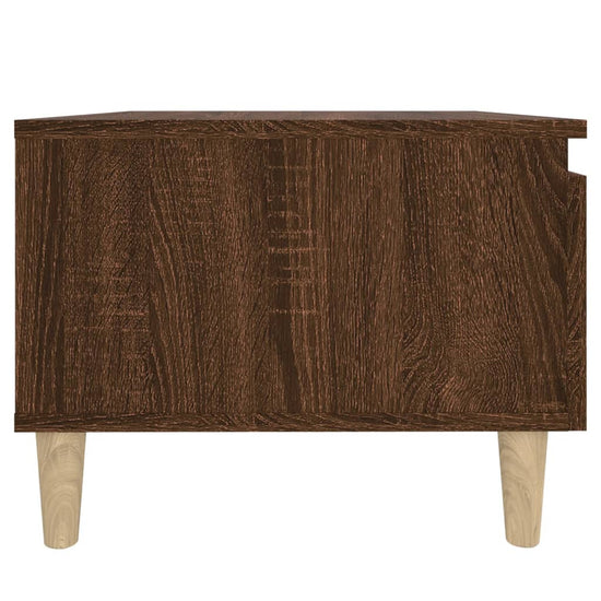 Bijzettafel 50x46x35 cm bewerkt hout bruin eikenkleur MeubelReus