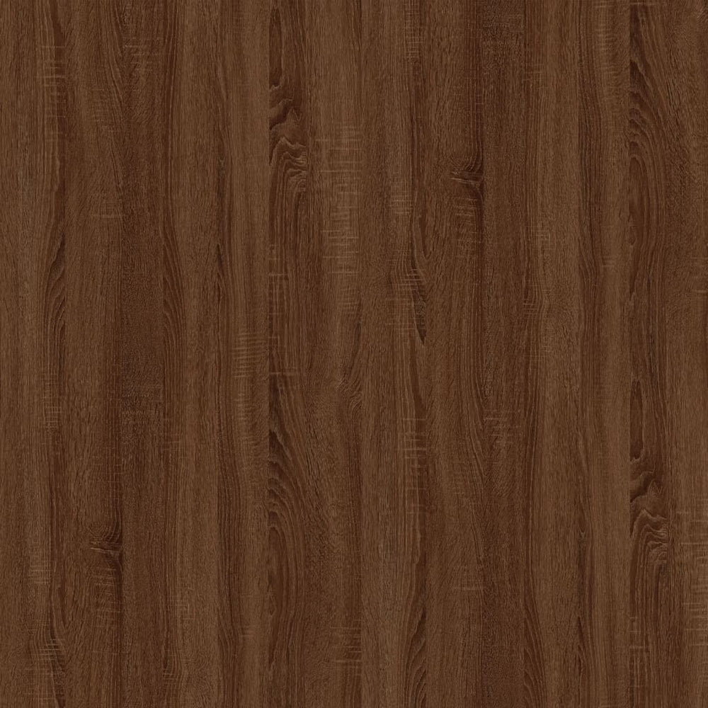 Bijzettafel 50x46x35 cm bewerkt hout bruin eikenkleur MeubelReus
