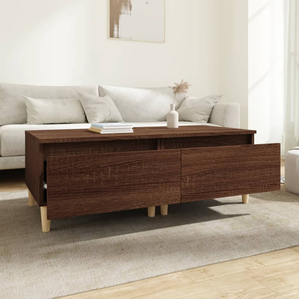 Bijzettafels 2 st 50x46x35 cm bewerkt hout bruin eikenkleur MeubelReus