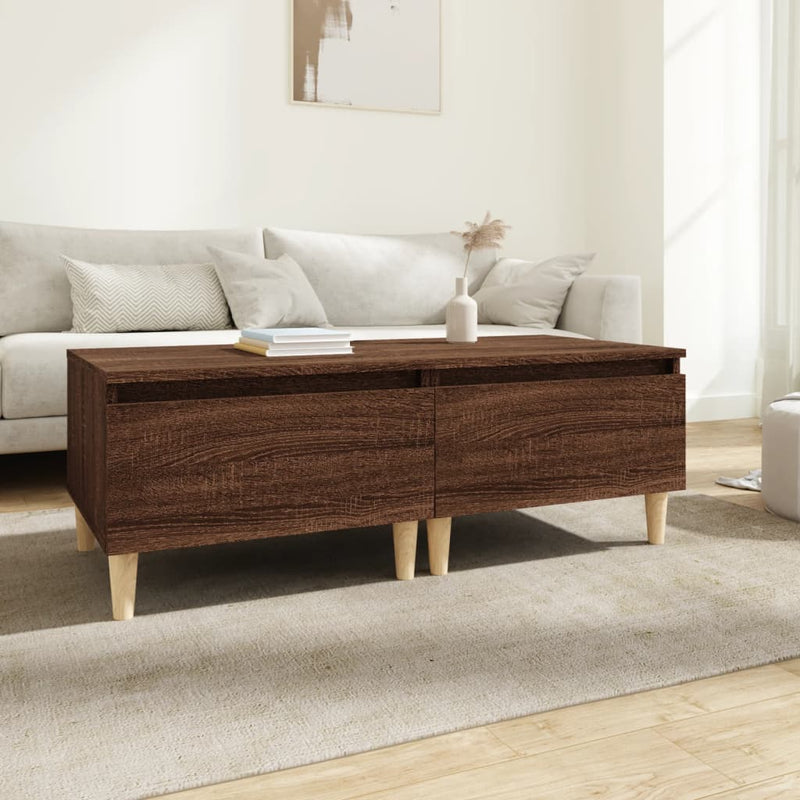 Bijzettafels 2 st 50x46x35 cm bewerkt hout bruin eikenkleur MeubelReus