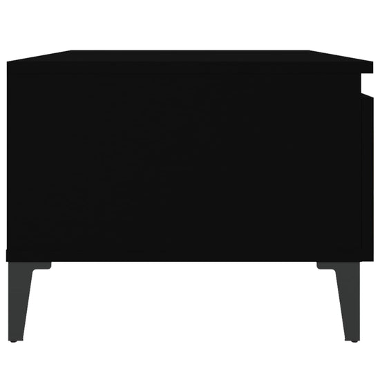 Bijzettafel 50x46x35 cm bewerkt hout zwart MeubelReus