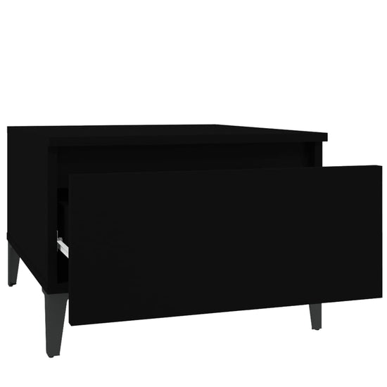 Bijzettafels 2 st 50x46x35 cm bewerkt hout zwart MeubelReus