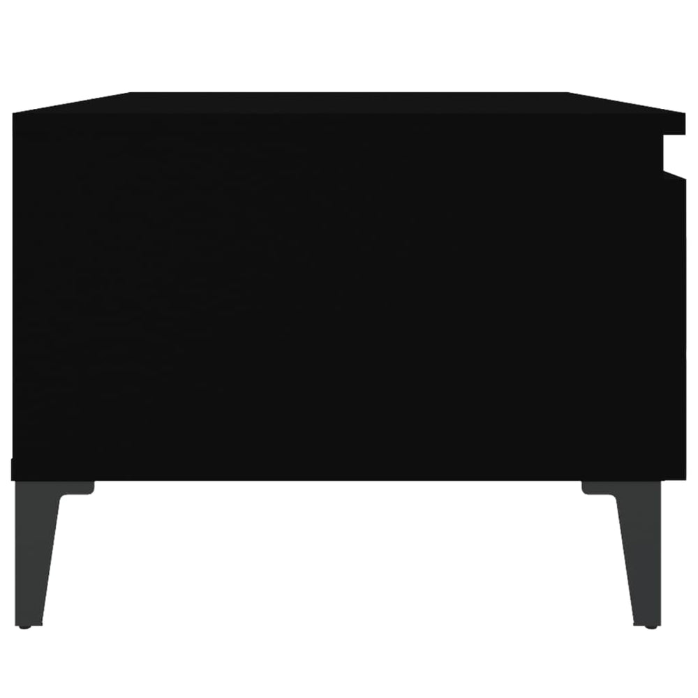 Bijzettafels 2 st 50x46x35 cm bewerkt hout zwart MeubelReus