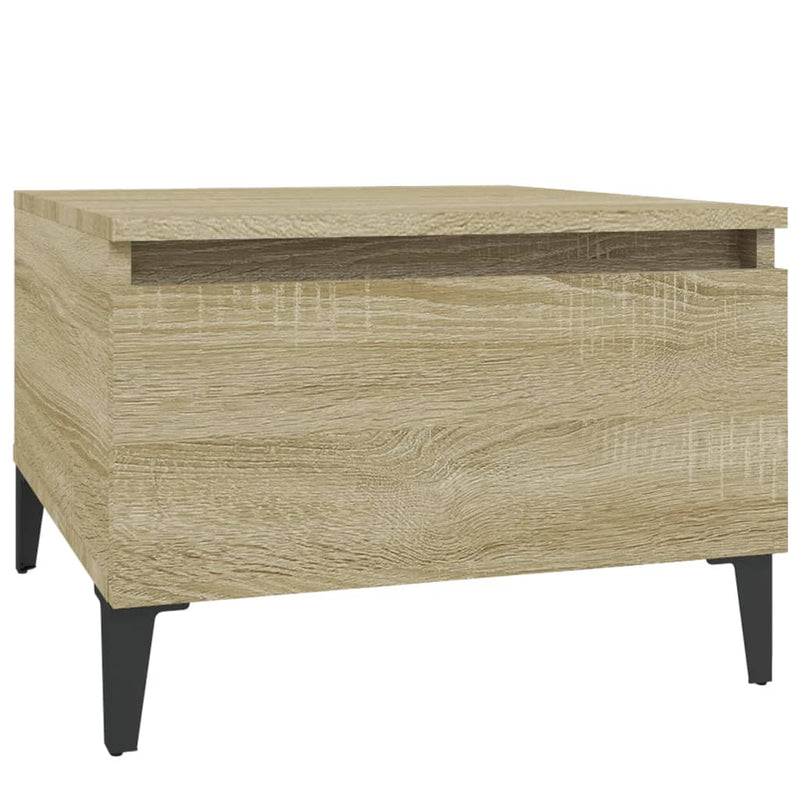 Bijzettafel 50x46x35 cm bewerkt hout sonoma eikenkleurig MeubelReus