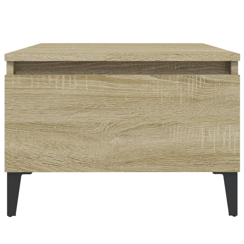Bijzettafel 50x46x35 cm bewerkt hout sonoma eikenkleurig MeubelReus