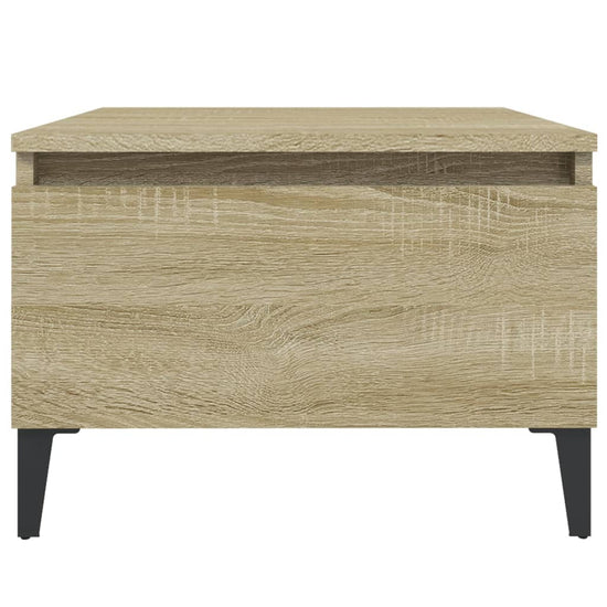 Bijzettafel 50x46x35 cm bewerkt hout sonoma eikenkleurig MeubelReus