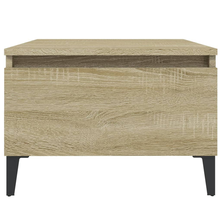 Bijzettafel 50x46x35 cm bewerkt hout sonoma eikenkleurig MeubelReus
