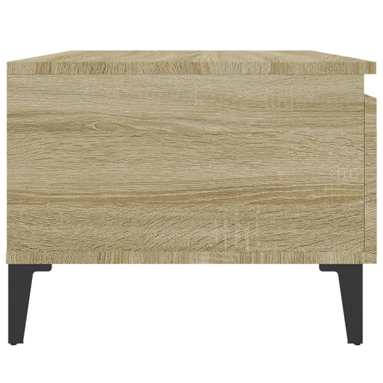 Bijzettafel 50x46x35 cm bewerkt hout sonoma eikenkleurig MeubelReus