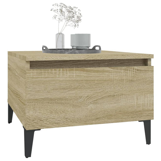 Bijzettafels 2 st 50x46x35 cm bewerkt hout sonoma eikenkleurig MeubelReus