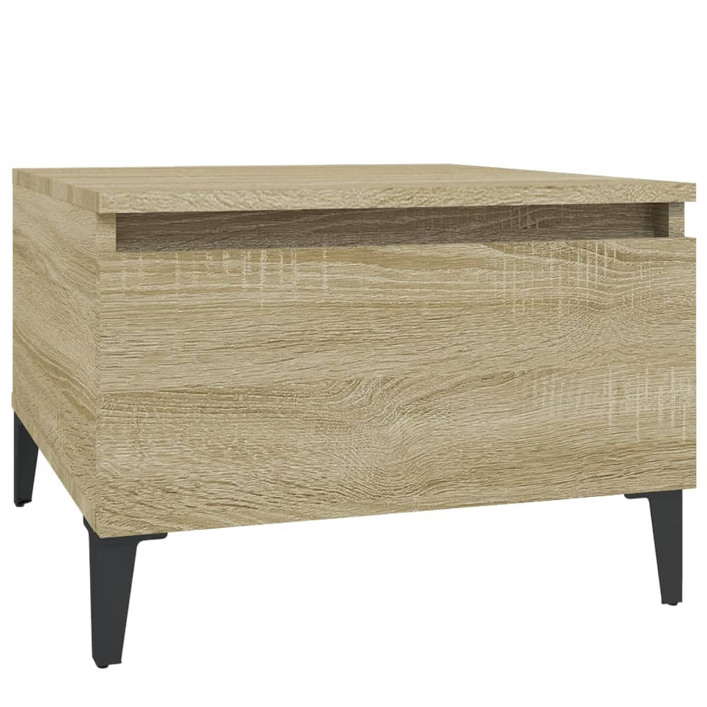 Bijzettafels 2 st 50x46x35 cm bewerkt hout sonoma eikenkleurig MeubelReus