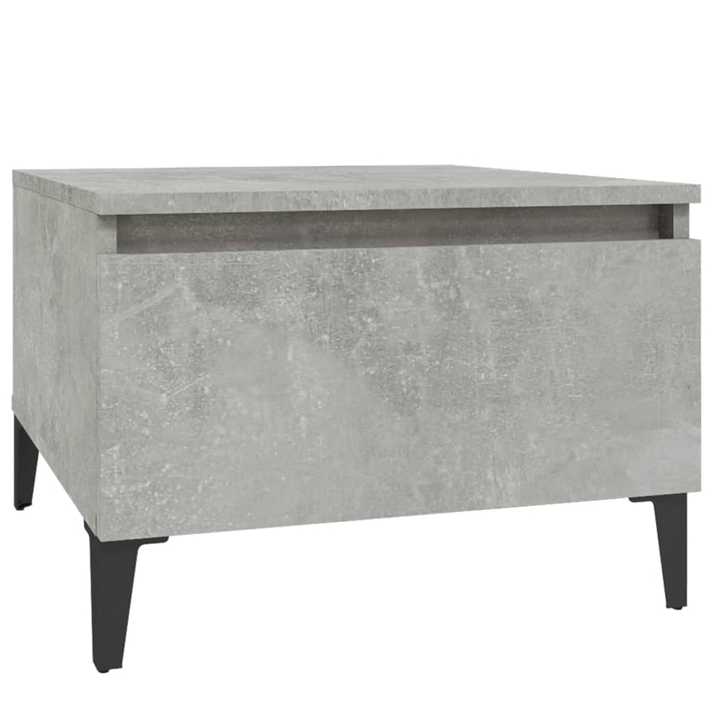 Bijzettafel 50x46x35 cm bewerkt hout betongrijs MeubelReus