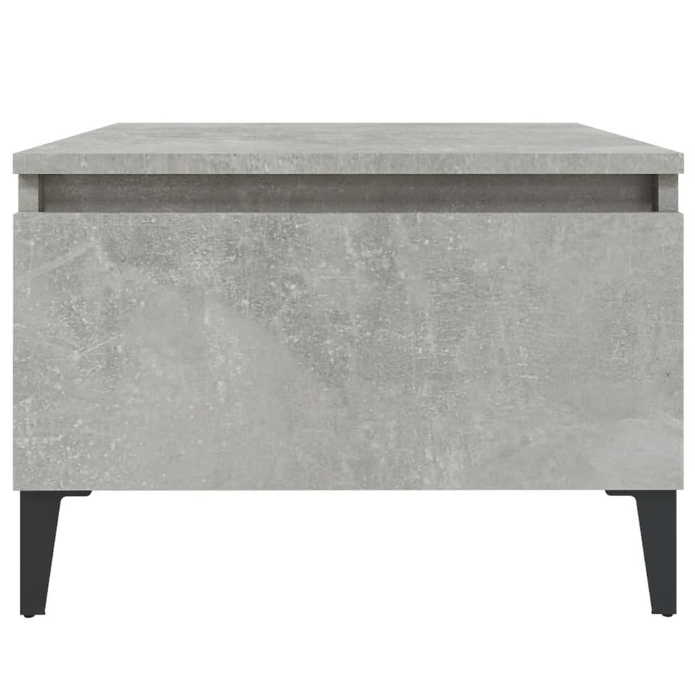 Bijzettafel 50x46x35 cm bewerkt hout betongrijs MeubelReus