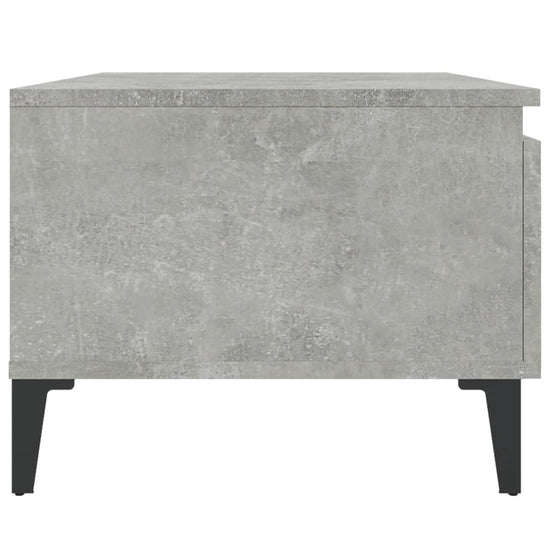Bijzettafel 50x46x35 cm bewerkt hout betongrijs MeubelReus