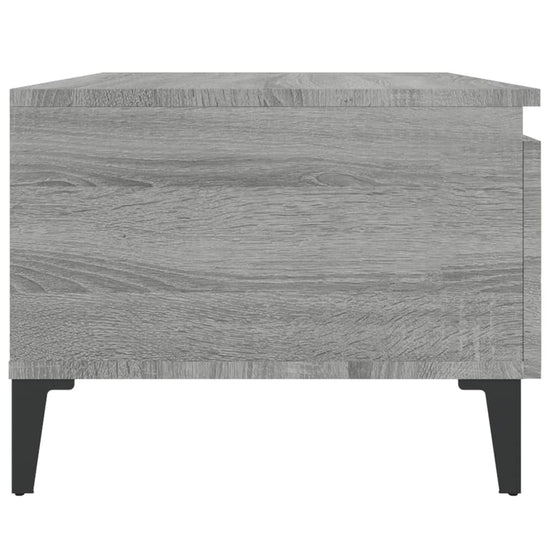 Bijzettafel 50x46x35 cm bewerkt hout grijs sonoma eikenkleurig MeubelReus