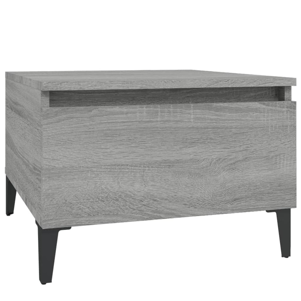 Bijzettafels 2 st 50x46x35 cm bewerkt hout grijs sonoma eiken MeubelReus