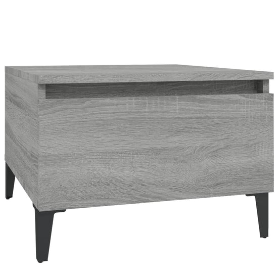 Bijzettafels 2 st 50x46x35 cm bewerkt hout grijs sonoma eiken MeubelReus