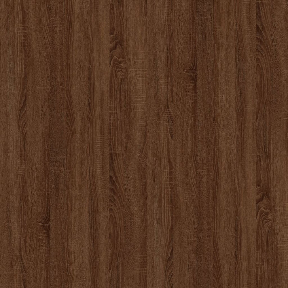 Bijzettafel 50x46x35 cm bewerkt hout bruin eikenkleur MeubelReus