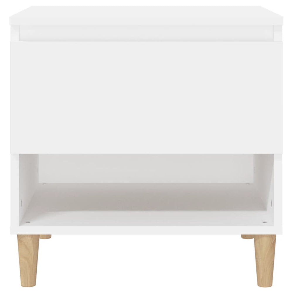 Nachtkastjes 2 st 50x46x50 cm bewerkt hout wit MeubelReus