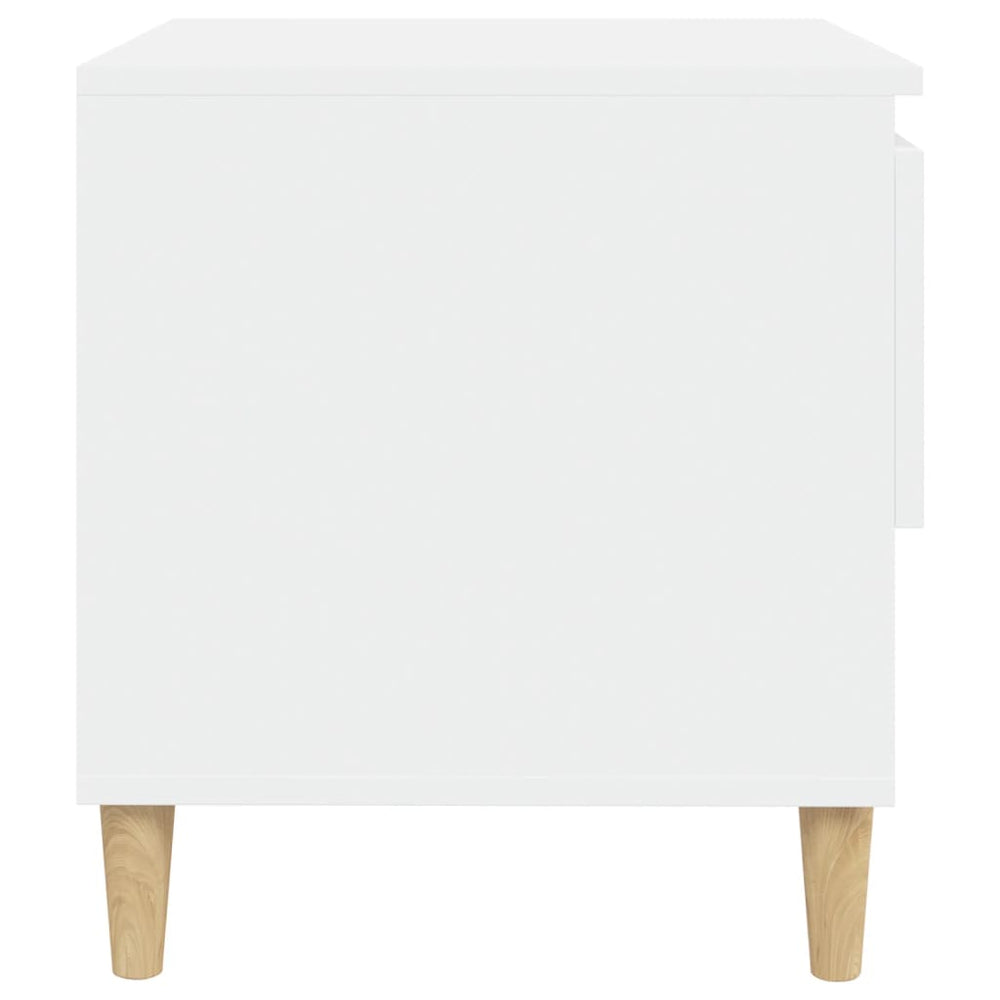 Nachtkastjes 2 st 50x46x50 cm bewerkt hout wit MeubelReus