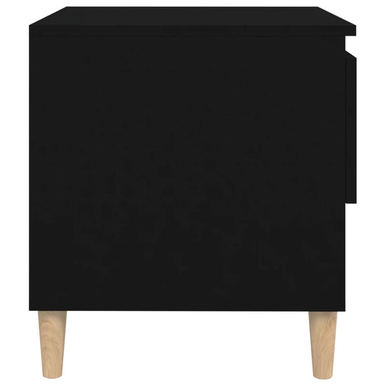 Nachtkastjes 2 st 50x46x50 cm bewerkt hout zwart MeubelReus