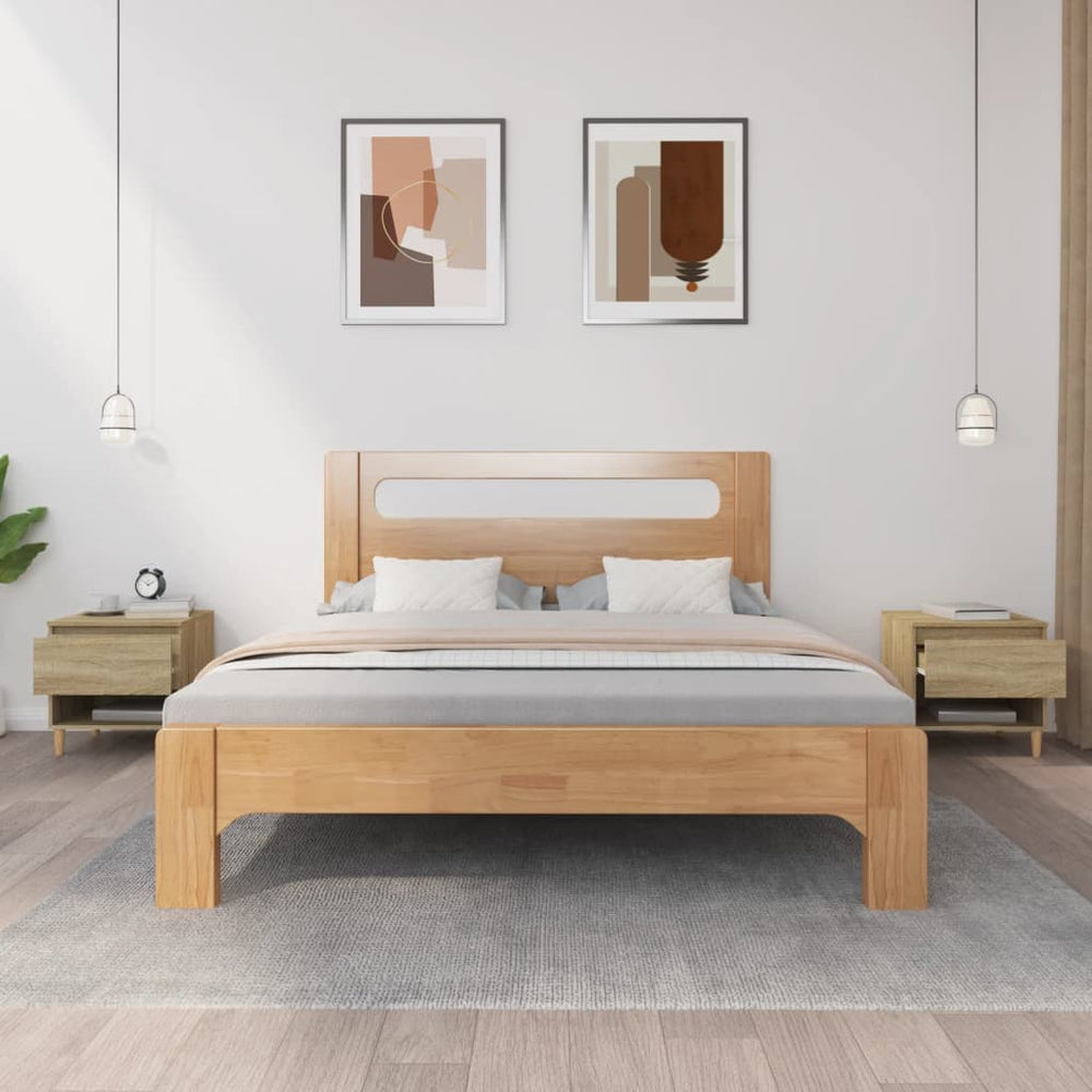 Nachtkastjes 2 st 50x46x50 cm bewerkt hout sonoma eikenkleurig MeubelReus