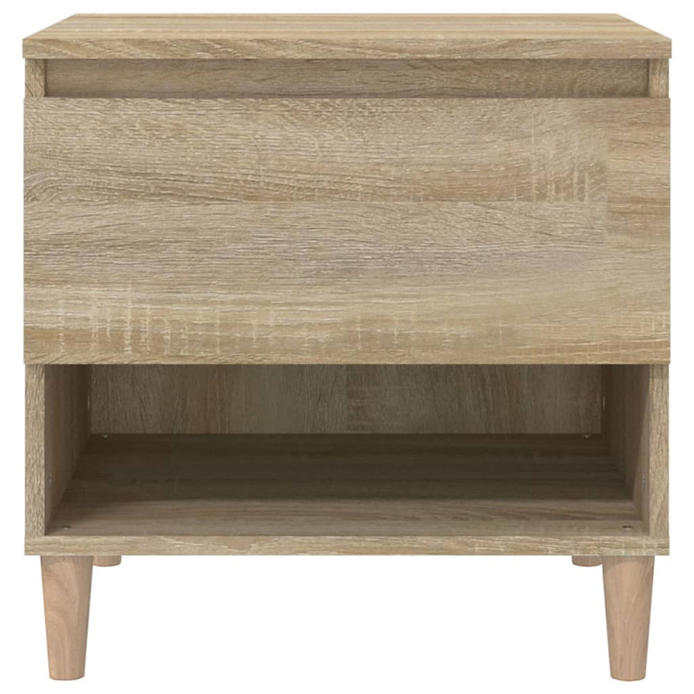 Nachtkastjes 2 st 50x46x50 cm bewerkt hout sonoma eikenkleurig MeubelReus