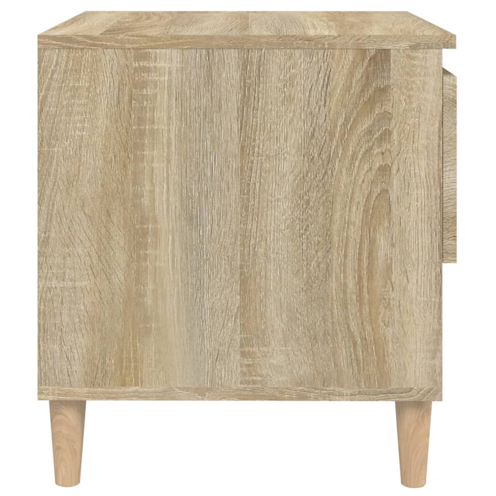 Nachtkastjes 2 st 50x46x50 cm bewerkt hout sonoma eikenkleurig MeubelReus
