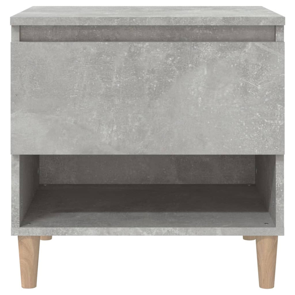 Nachtkastjes 2 st 50x46x50 cm bewerkt hout betongrijs MeubelReus