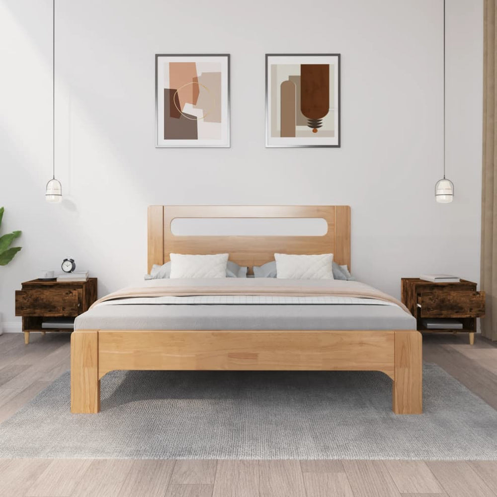 Nachtkastjes 2 st 50x46x50 cm bewerkt hout gerookt eikenkleurig MeubelReus