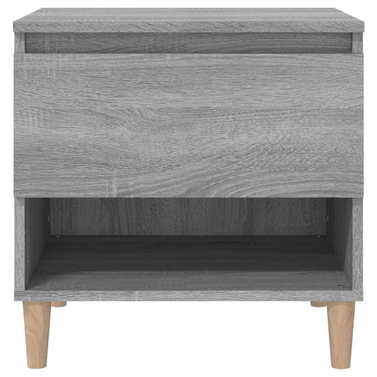 Nachtkastjes 2 st 50x46x50 cm bewerkt hout grijs sonoma eiken MeubelReus