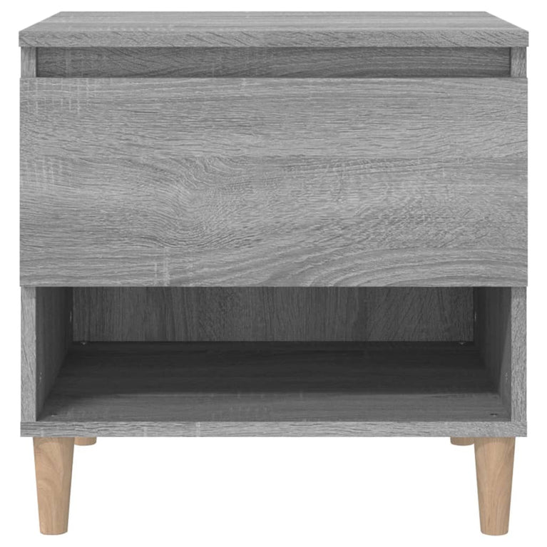 Nachtkastjes 2 st 50x46x50 cm bewerkt hout grijs sonoma eiken MeubelReus