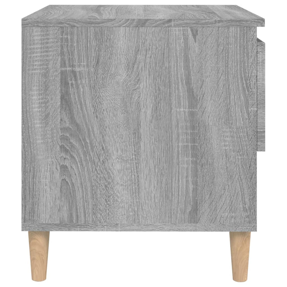 Nachtkastjes 2 st 50x46x50 cm bewerkt hout grijs sonoma eiken MeubelReus