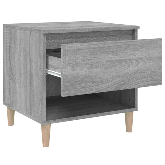 Nachtkastjes 2 st 50x46x50 cm bewerkt hout grijs sonoma eiken MeubelReus