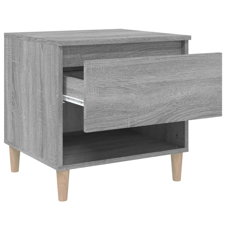 Nachtkastjes 2 st 50x46x50 cm bewerkt hout grijs sonoma eiken MeubelReus