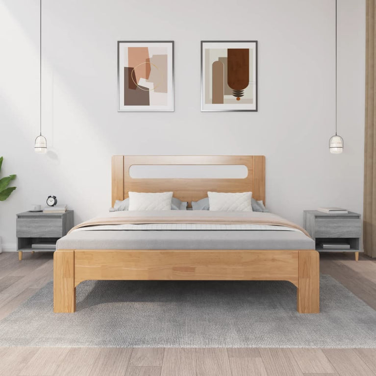 Nachtkastjes 2 st 50x46x50 cm bewerkt hout grijs sonoma eiken MeubelReus