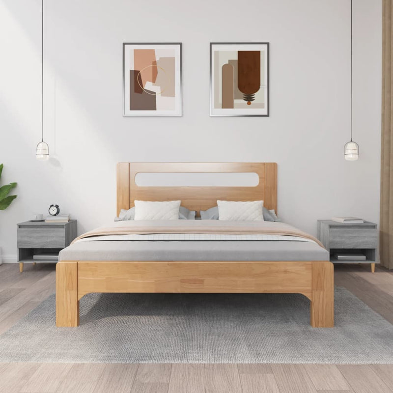 Nachtkastjes 2 st 50x46x50 cm bewerkt hout grijs sonoma eiken MeubelReus