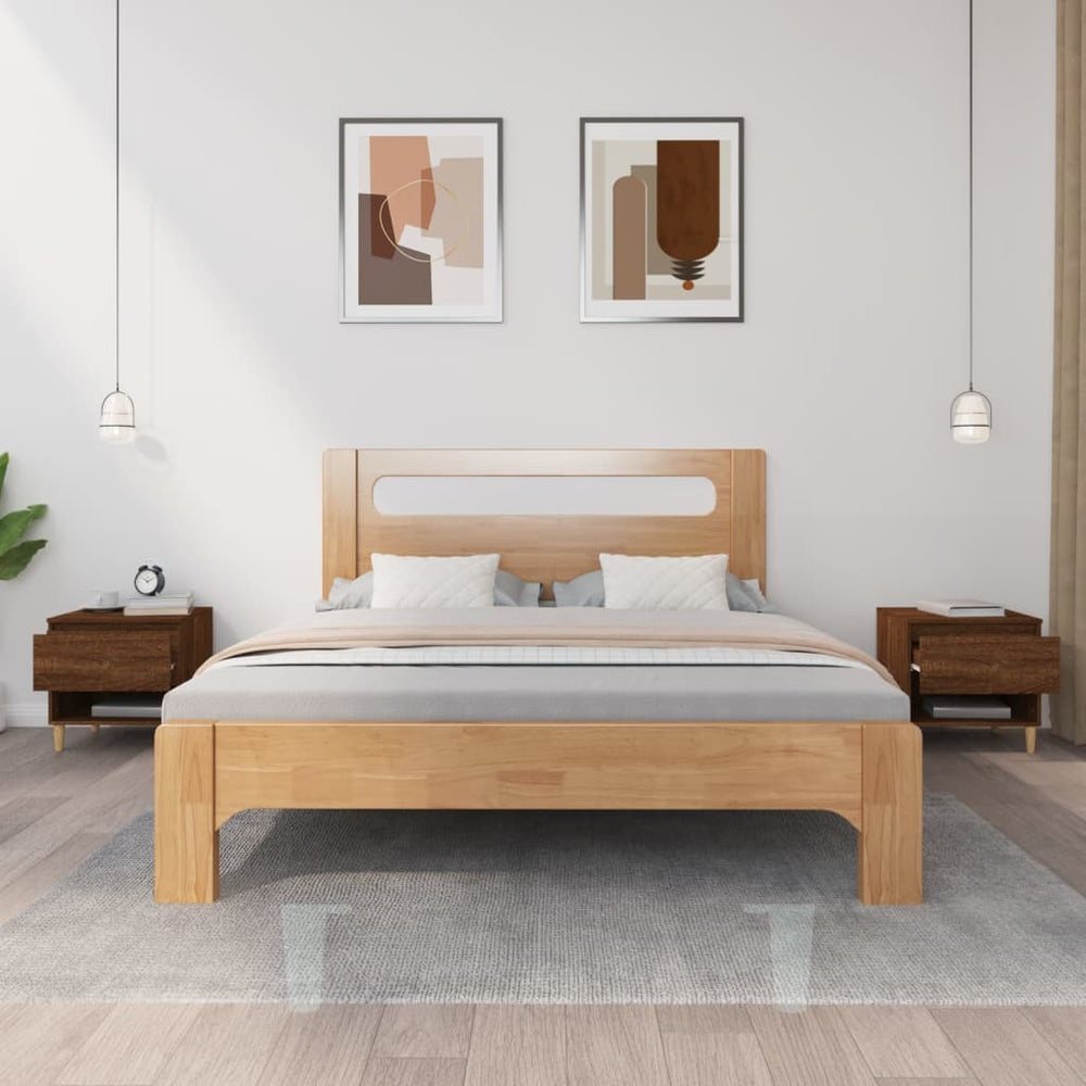 Nachtkastjes 2 st 50x46x50 cm bewerkt hout bruineikenkleurig MeubelReus