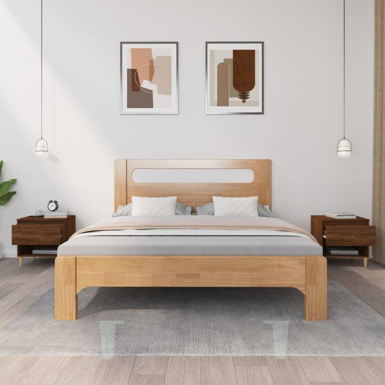 Nachtkastjes 2 st 50x46x50 cm bewerkt hout bruineikenkleurig MeubelReus