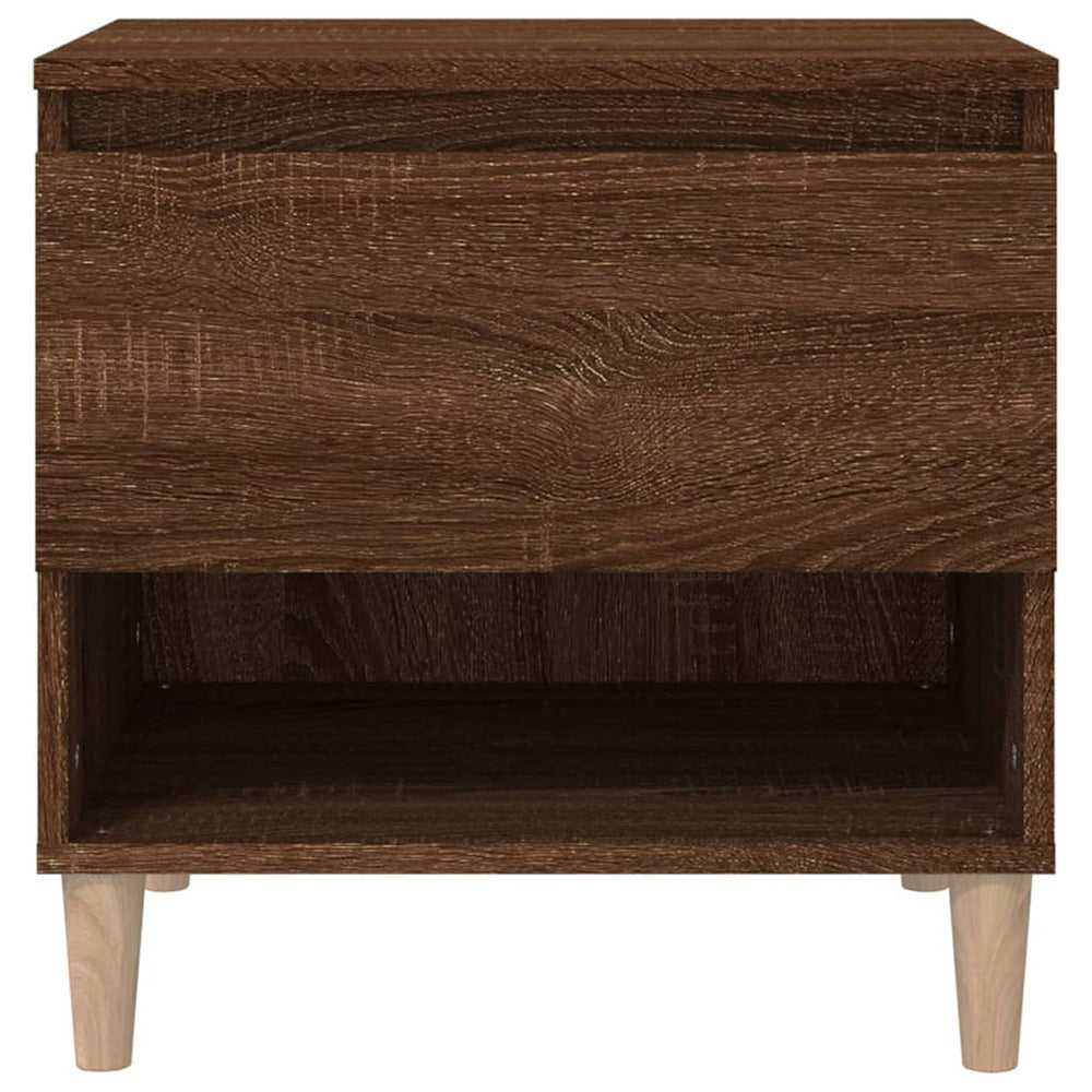 Nachtkastjes 2 st 50x46x50 cm bewerkt hout bruineikenkleurig MeubelReus